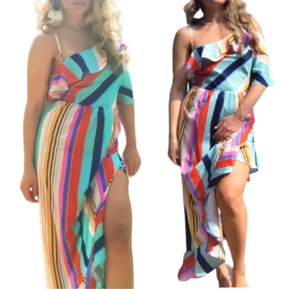 beautiful colorful stripe dress - Picture 2 of 8